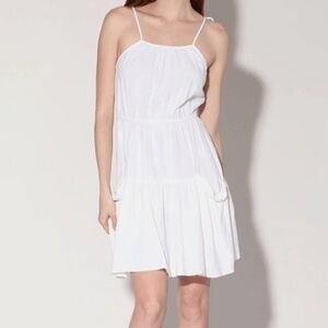 NWT Walter Baker Gloria Strappy Pocket Dress in Ivory Size X-Small